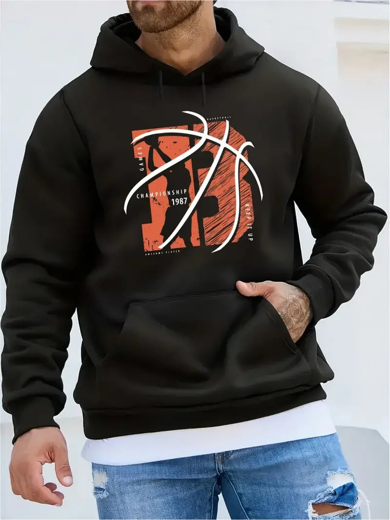 New men's cotton long-sleeved sweatshirt, SLAM DUNK series printed breathable long-sleeved sweatshirt